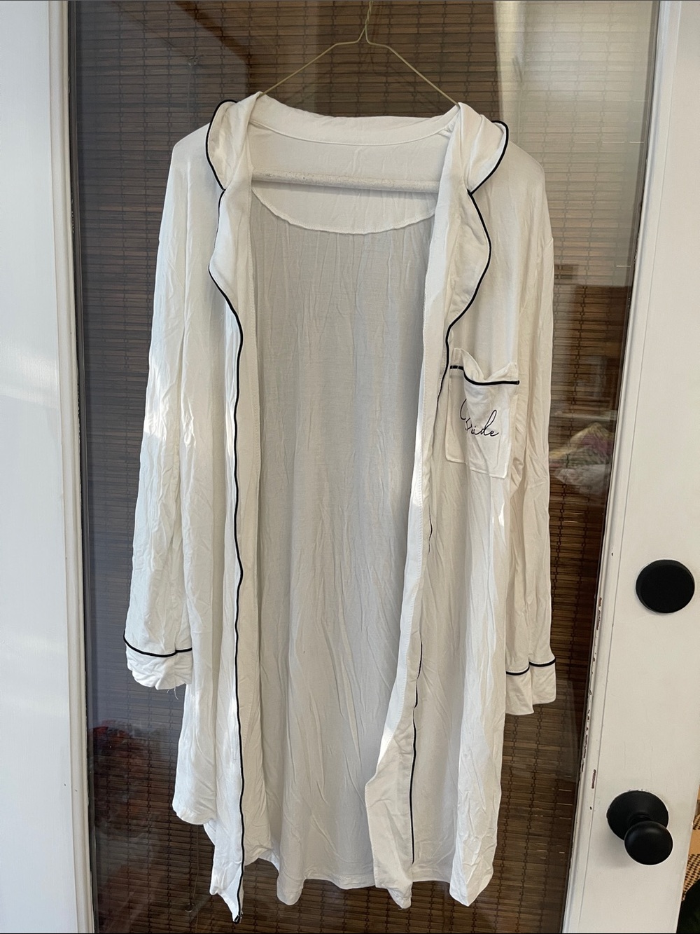 BHLDN Anthropologie wedding line bride robe
